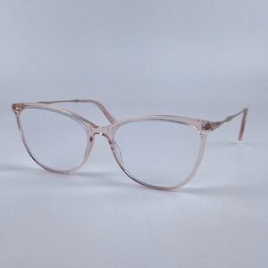 JINS J!NS U012 Women Eyeglasses Frame Rose Gold Cat Eye Full Rim 55-16-144